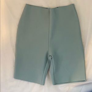 Small teal biker shorts